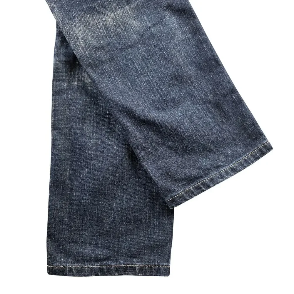 Levi's 511 Slim Fit Jeans Mens 32x32 Dark Indigo Off Track Wash Blank Red Tab